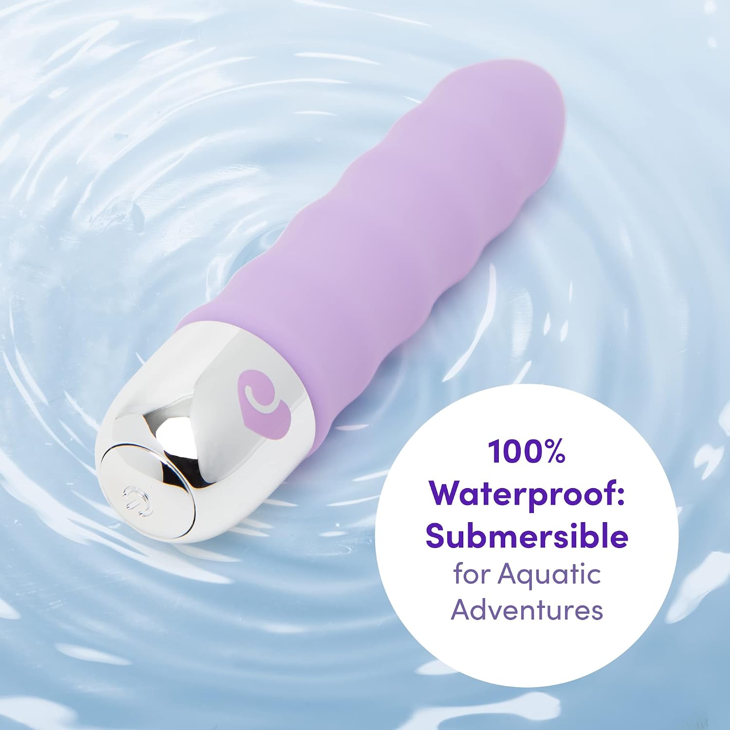 Lovehoney Purple Ripple 10 Function Wavy Vibrator - Silky Silicone - 100% Waterproof