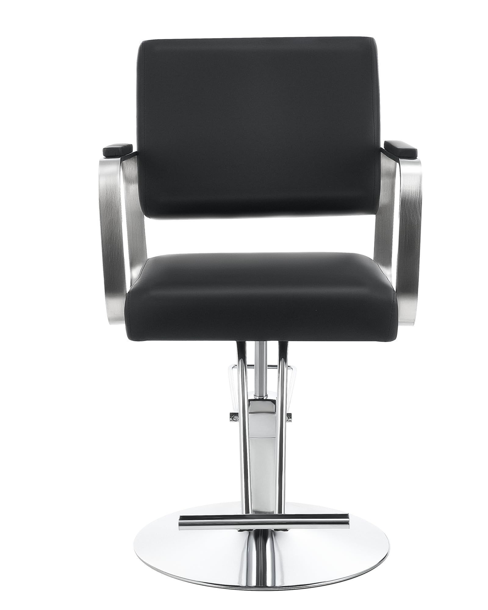 CO-Z Friseurstuhl Schwarz 41-56 cm Höhenverstellbar 360° Drehbar 250KG Barberstuhl
