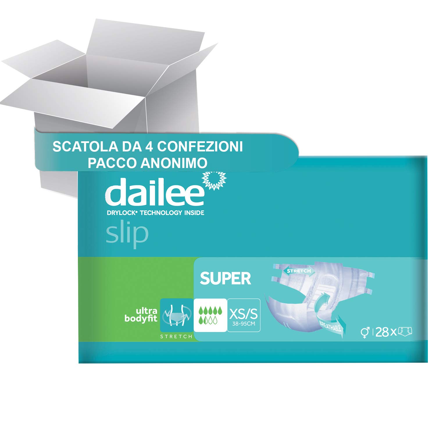 Dailee Slip Super XS/S, 112 Stück