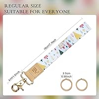 Vista 191 de Ecovision - Llavero con correa para llaves, llaveros de pulsera con 2 argollas para llaves para mujer