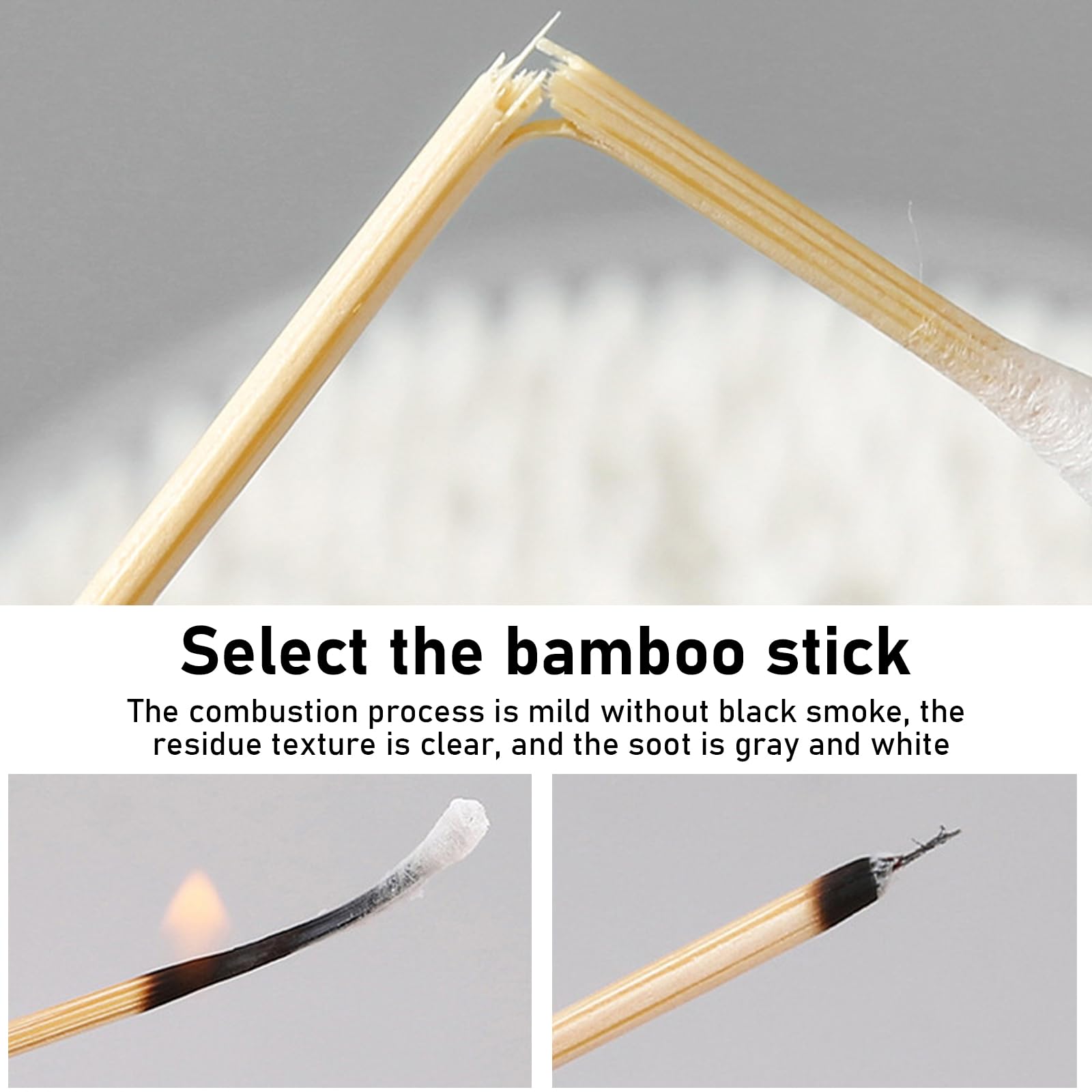 500 pièces Coton-tiges en Bambou, Bâtonnets en Coton, Bamboo Cotton Swabs, Cotons-tiges à Double Pointe Ronde Naturelle pour Nettoyer les Oreilles, le Maquillage, le Clavier, les Plaies, l'artisanat