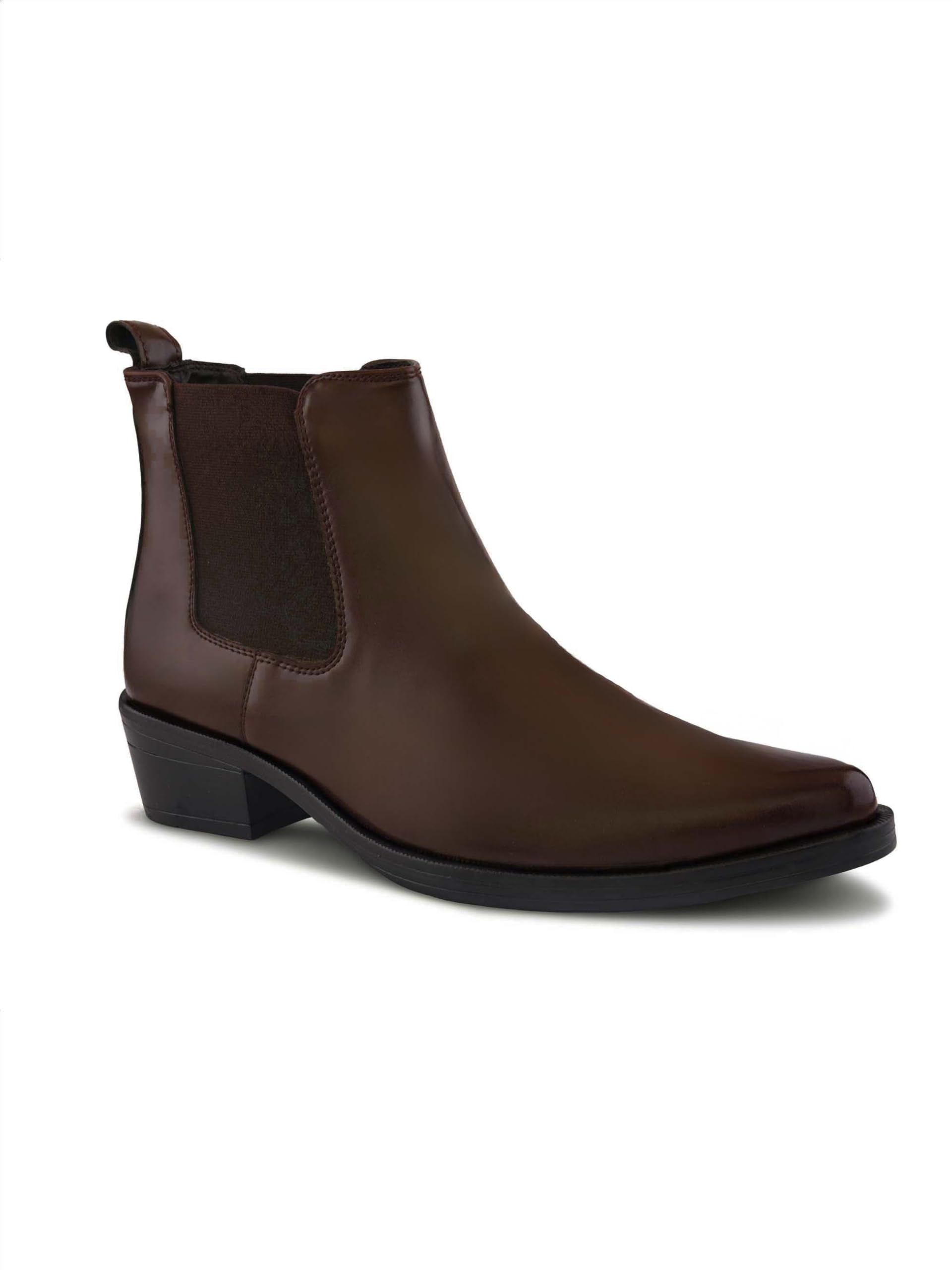 mens Men Boots Stanphord Men’s Chelsea Ankle Boots | Slip-On Formal Boots with Elastic Side Panel | Stylish Dress Boots for Office, Party & Casual Wear | Comfortable Cushioned Insole | Durable Anti-Slip Sole TPAP 9614 BLACK-9-image-26