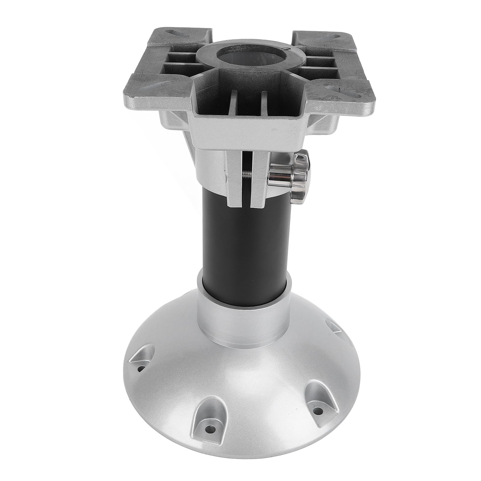 Pied de Siège de Bateau, Construction en Alliage en Aluminium à L'épreuve de la Rouille, sans Vibration Stable, Hauteur Amovible de 330 Mm, Utilisation Universelle pour le