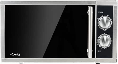 H.Koenig VIO7 – Micro-ondes multifonction, 23 L, 900W, Plateau tournant 27cm,