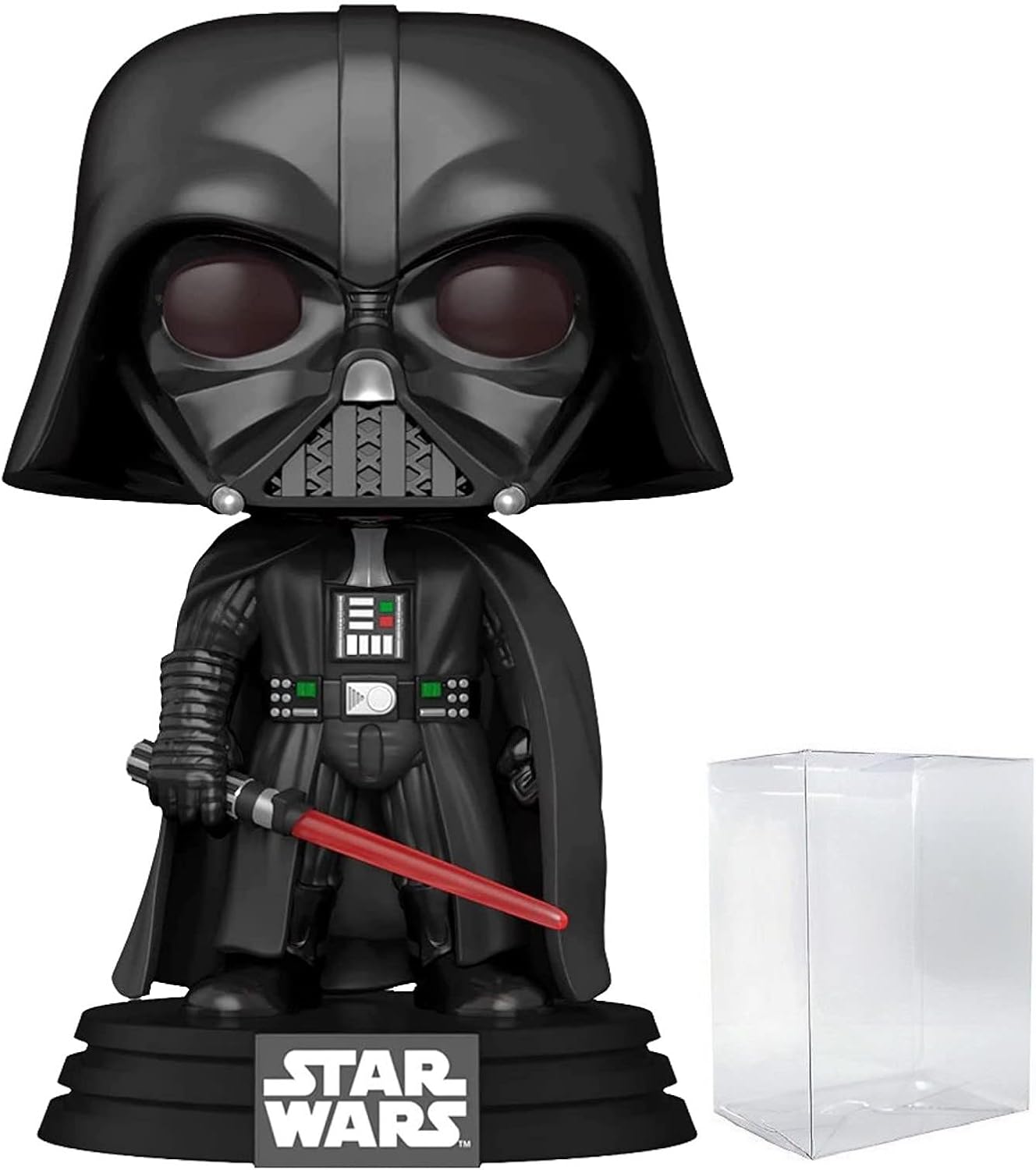 POP Star Wars: New Classics - Darth Vader Funko Vinyl Figure (Bundled with Compatible Box Protector Case), Multicolor, 3.75 inches
