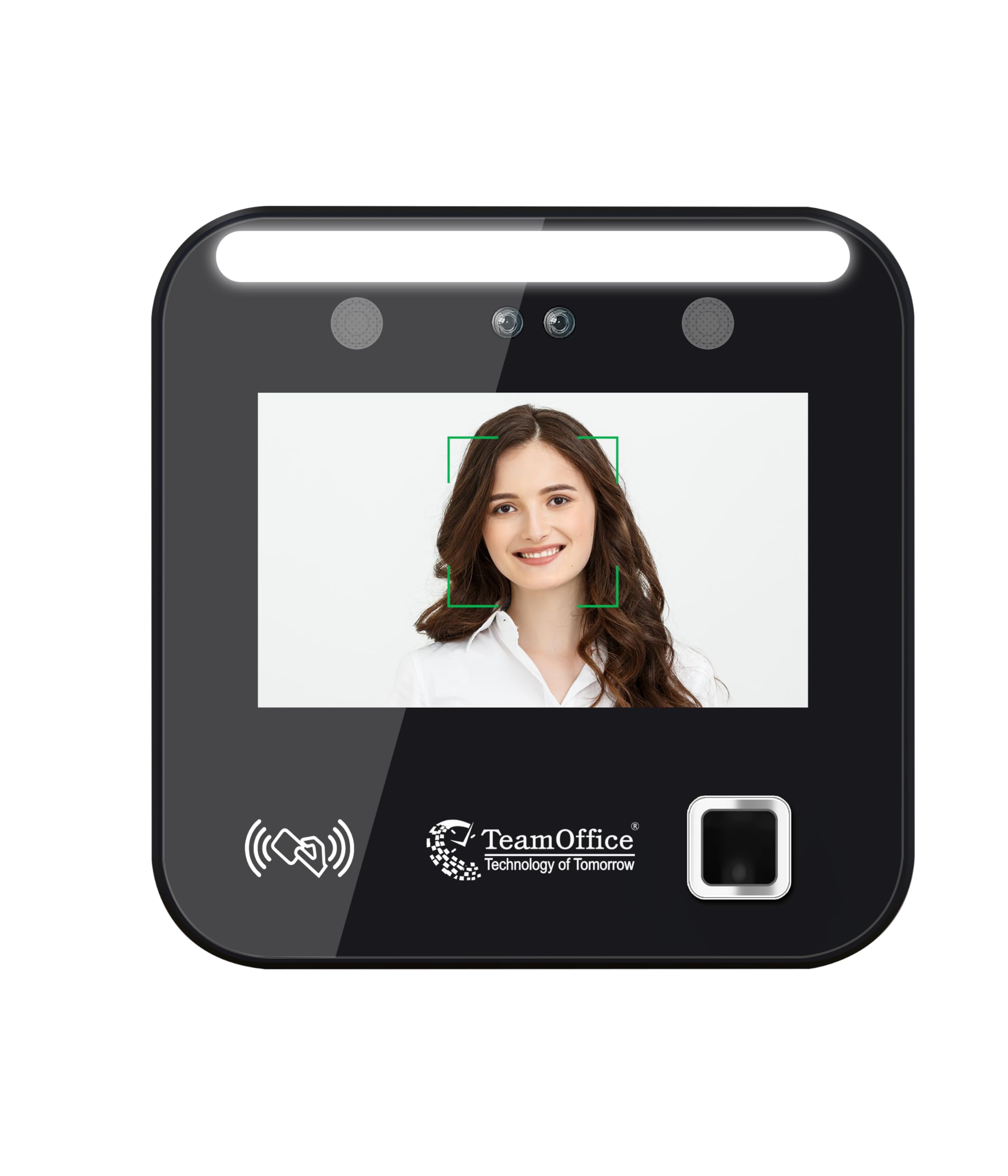 Team Office Z903 HyFace AI Face Recognition Attendance & Access Control Machine | Fingerprint + Card + Password | Inbuilt Battery | Web/Cloud Based Software Supported | Wi-Fi | Office & Commercial Use