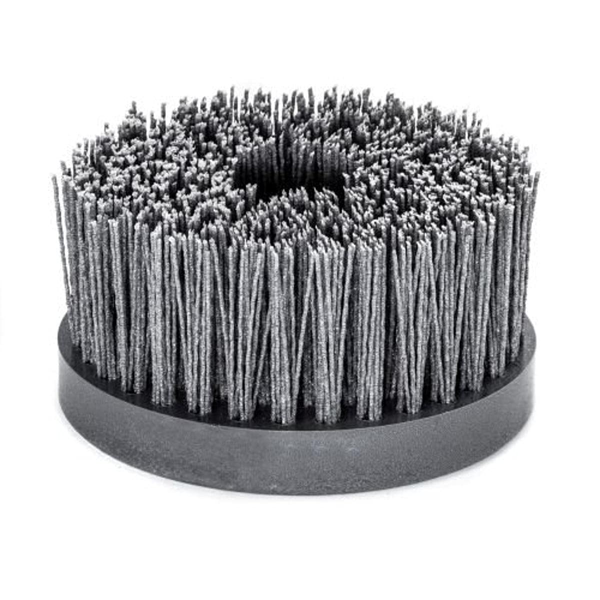 Lessmann 405845 Plate Brushes Plastic Polypropylene Diameter 130 mm 4 Rhg. Sanding bristles SIC K 80/1.20 mm high 50 mm Weight. M 14 UPM 2500 Body Drum 130 x 20 mm