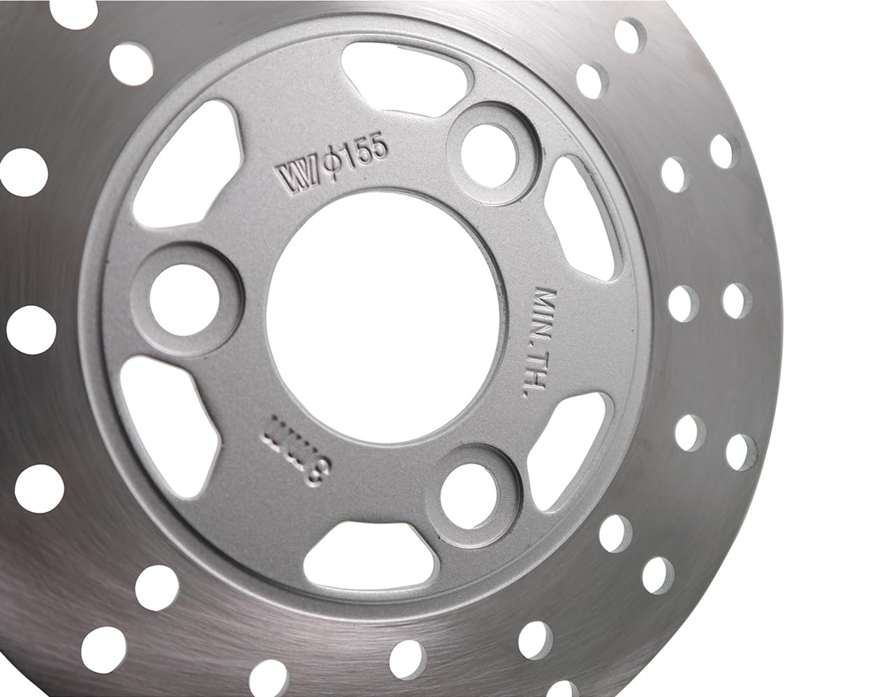 2EXTREME Disque de frein, modèle compatible avec PEUGEOT Ludix 50, SVM 50 | 155 millimètres, trois points, cercle 40,5 millimètres; compatible avec PEUGEOT V-Click 50, compatible avec PIAGGIO Zip 50