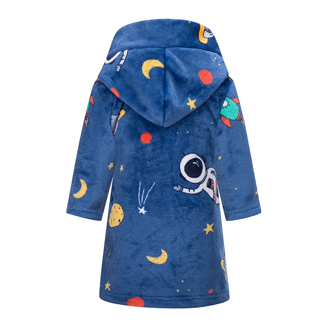 Peignoir unisexe en flanelle polaire douce pour enfants de 1 à 12 ans