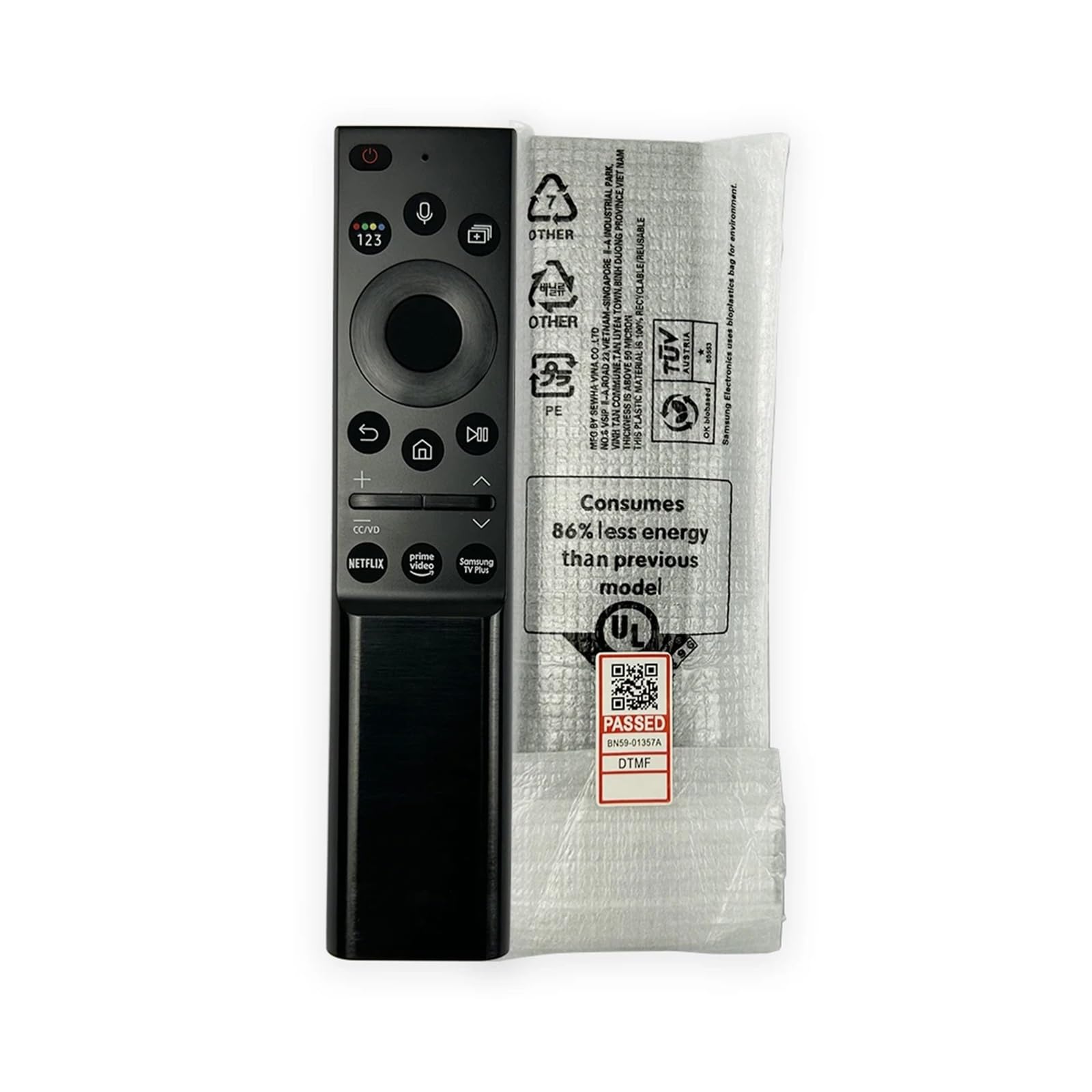 1 telecomando vocale originale BN59-01357A for Smart TV BN59-01357B 01357L 01363L 01364A con cella solare ricaricabile