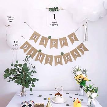 Amazon.co.jp: お誕生日 ガーランド ハッピーバースデー バナー