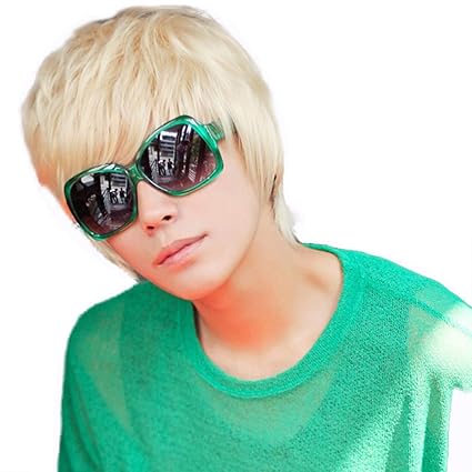 Short blonde boy wig Clearance