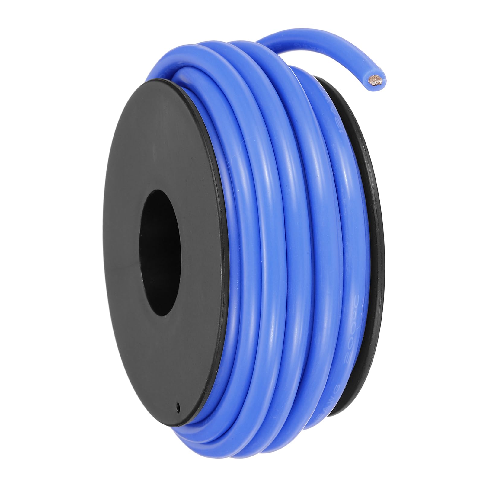 sourcing map 12AWG Flexible Silicone Wire 6m/20ft, 12 Gauge Tinned Copper Electrical Stranded Wire 200 Celsius/392 Fahrenheit High Temperature Hookup Spool for DIY Model Wiring, Blue