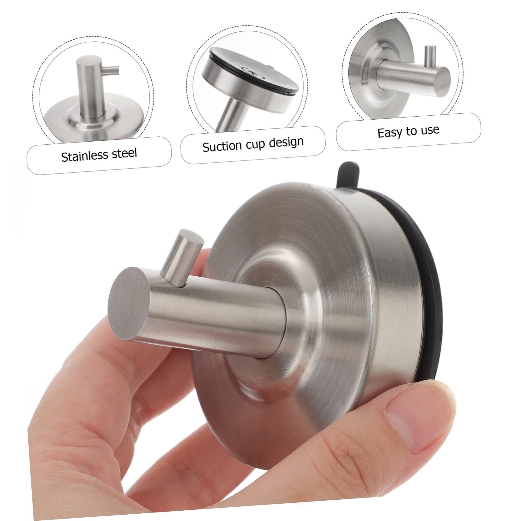 3pezzi Gancio Inossidabile Per e Accappatoi Per Facile Installare Su Lisce Resistente e Antiruggine