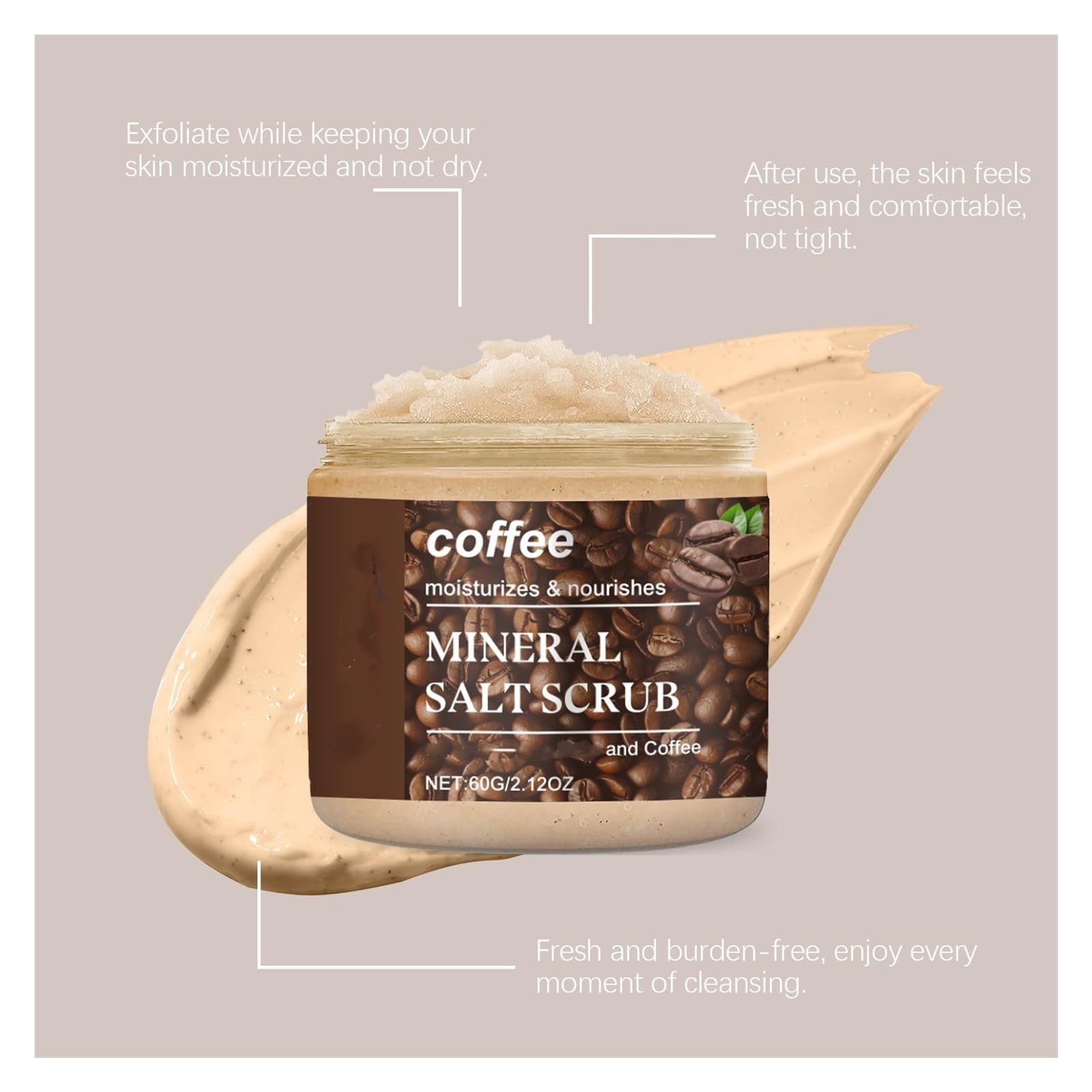 Scrub Esfoliante Corpo 60g | Migliora la pelle ruvida e secca; idrata e nutre(2pcs)