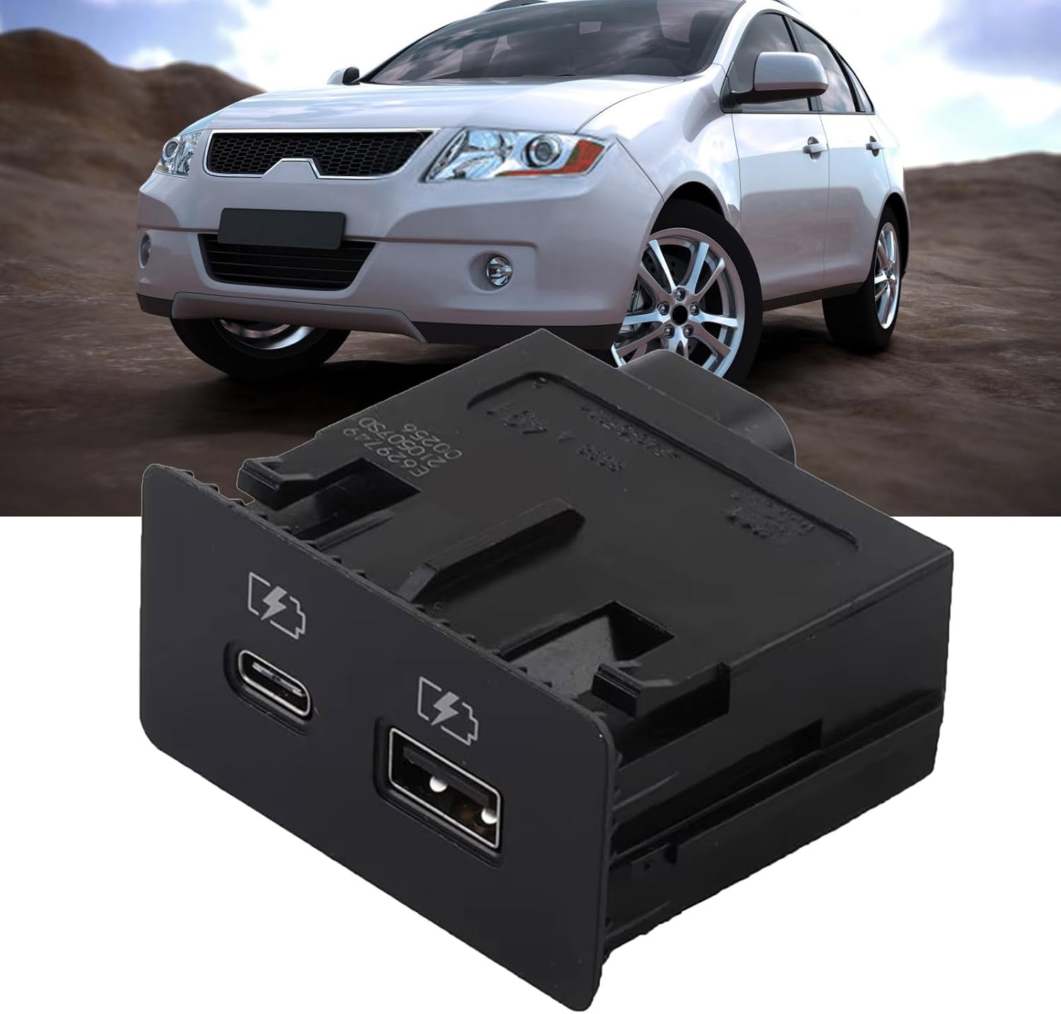 Car USB Port Adapter Assembly for 2022-2024 8638A491 8638A317 Player and USB Socket Replacement Part Adapter Audio Player