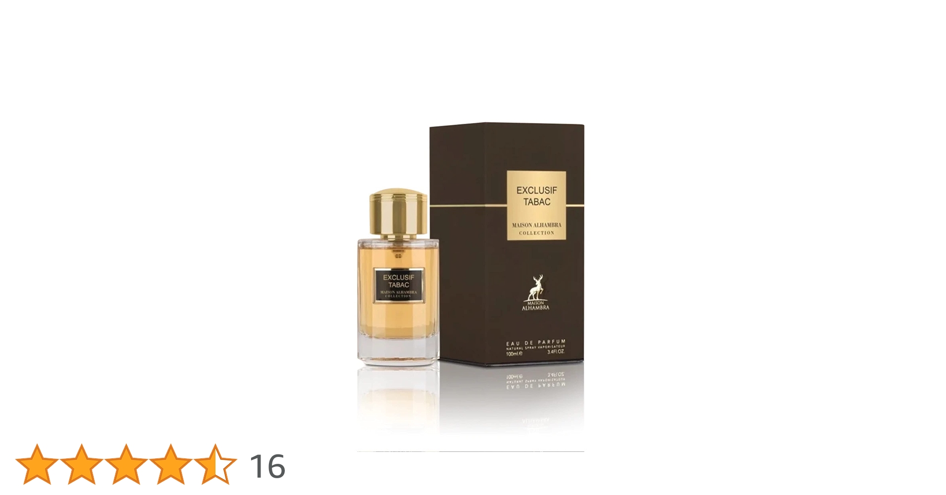香水(男性用) MAISON ALHAMBRA EXCLUSIF TABAC 100ml EDP Exclusif Tabac Maison Alhambra perfume - a fragrance for