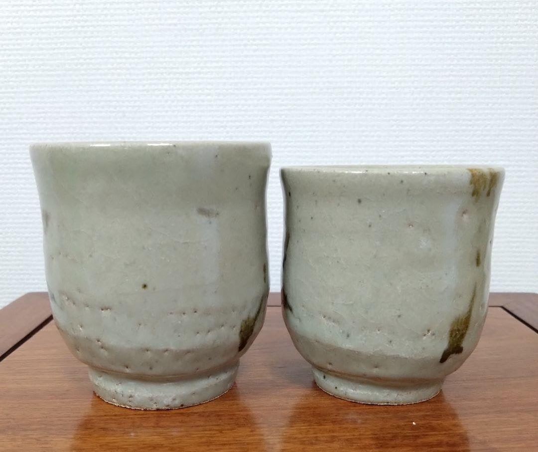 Amazon | 松原直之作 益子焼 夫婦湯呑 共箱 茶道具 | ノーブランド品