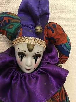 Amazon.co.jp: ピエロ人形 アンティークドール ビスクドール