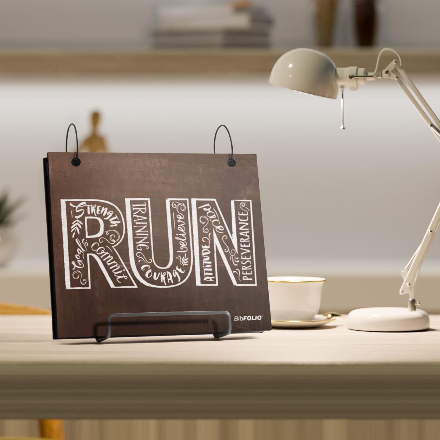 Gone For a Run BibFOLIO Race Bib Album - Inspire to Run - Black/White