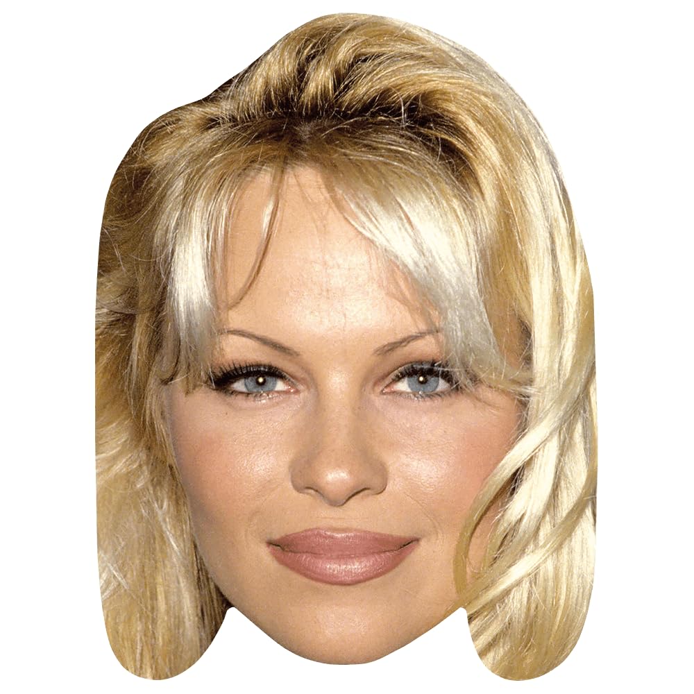 Celebrity Cutouts Lifelike Pamela Anderson (90S) Celebrity Mask, Flat Card Face, Fancy Dress Mask