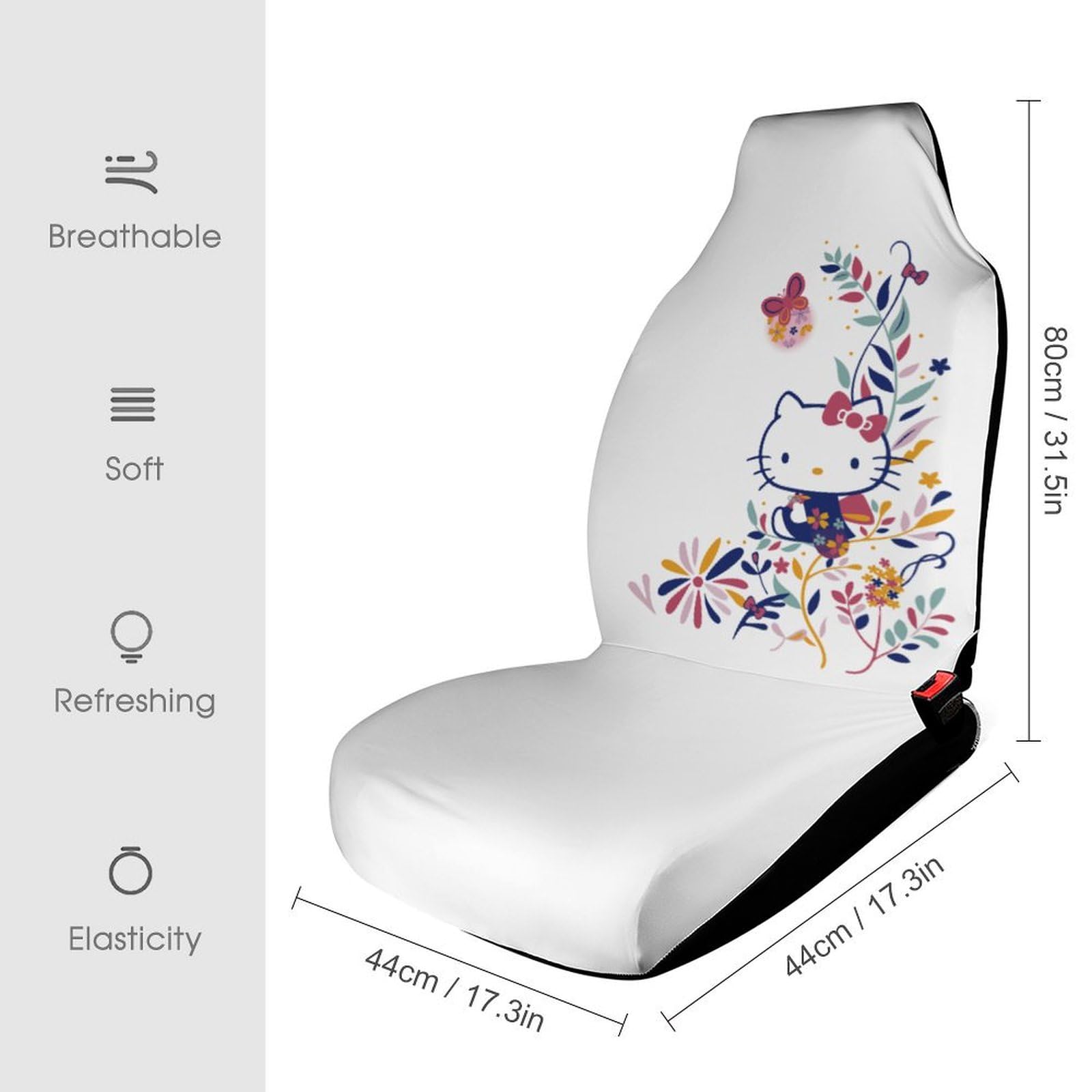 Amazon | ハローキティ カーシートカバー 防塵 汚れ防止 取り付け簡単