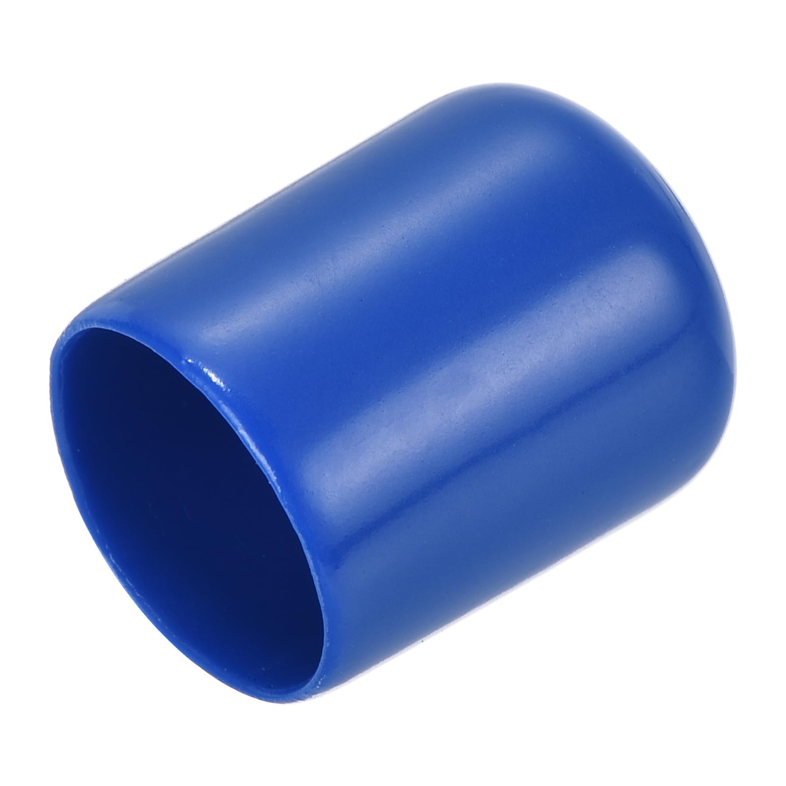 uxcell 20pcs Rubber End Caps 16mm ID Vinyl Round Tube Bolt Cap Cover Screw Thread Protectors Blue