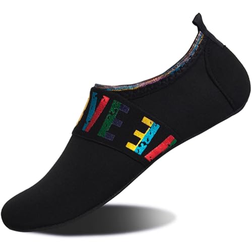 WateLves Womens and Mens Kids Water Shoes Barefoot Quick-Dry Aqua Socks for Beach Swim Surf Yoga Exercise
