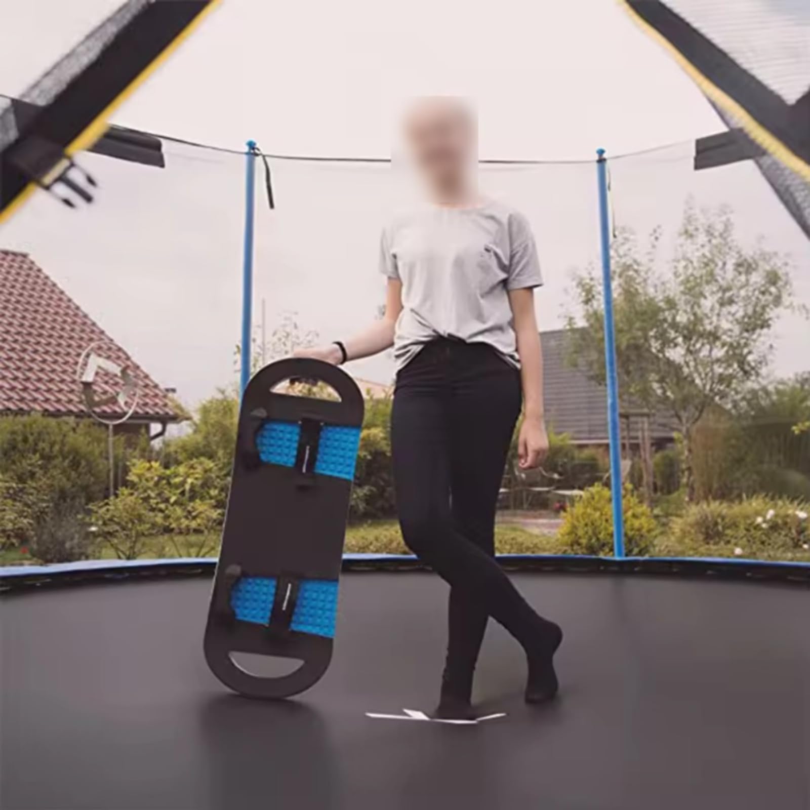Outdoor-Sport-Trampolin Trainingsboard Snowboard Gleichgewichtstrainer Fußstützen Schaum Sicherer Stand für Snowboardtraining Outdoor Balancearbeit