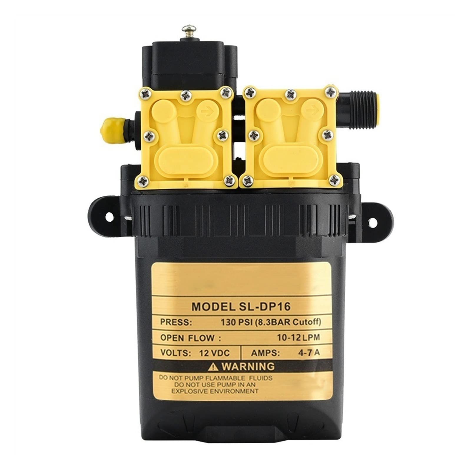 Pompe idrauliche, Parti e Accessori Pompa Acqua elettrica 12V 7A 10L/min Pompa a Getto d'Acqua agricola ad Alta Pressione Dual Core Power Spruzzatore Elettrico agricolo