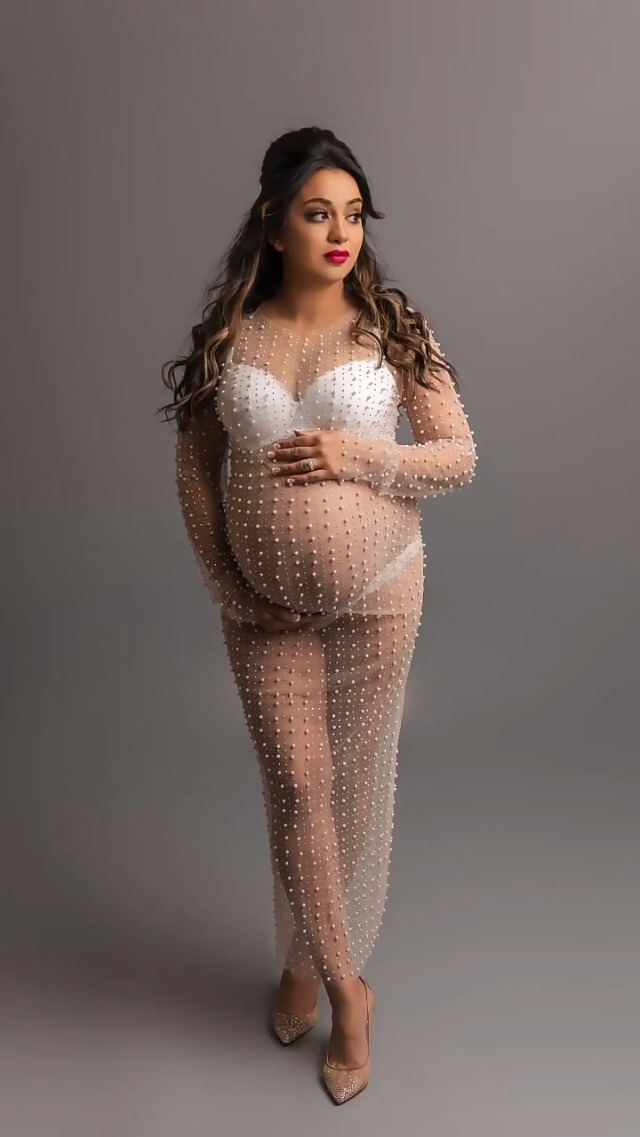 JUMISEE Women's Sexy Sheer Mesh Pearl Rhinestone Cover Up Dress Elegant  Side Slit Long Sleeve Maxi Dress Beach Coverups Beige at Amazon Women's  Clothing store