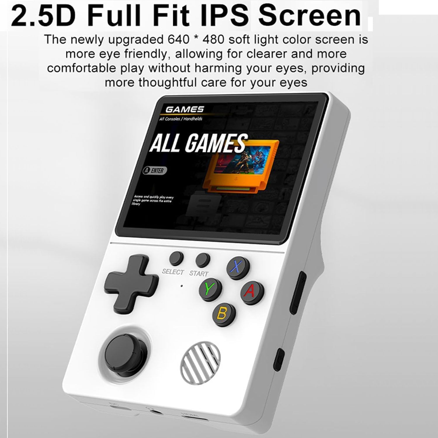 Retro Konsole Handheld mit über 20.000 Spielen – Tragbare 3,5 Zoll IPS Gaming Konsole, Linux System, Portable Spielkonsole für nostalgische Gamer, Familie & Freunde (G40)