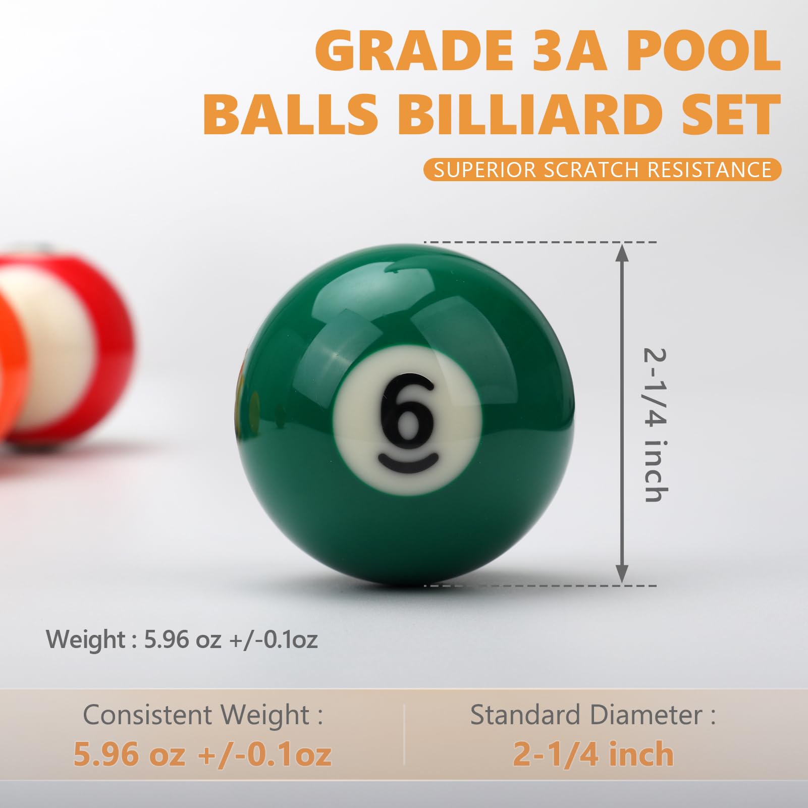 Snapklik.com : Oztwel Pool Balls Billiard Set 2-1/4