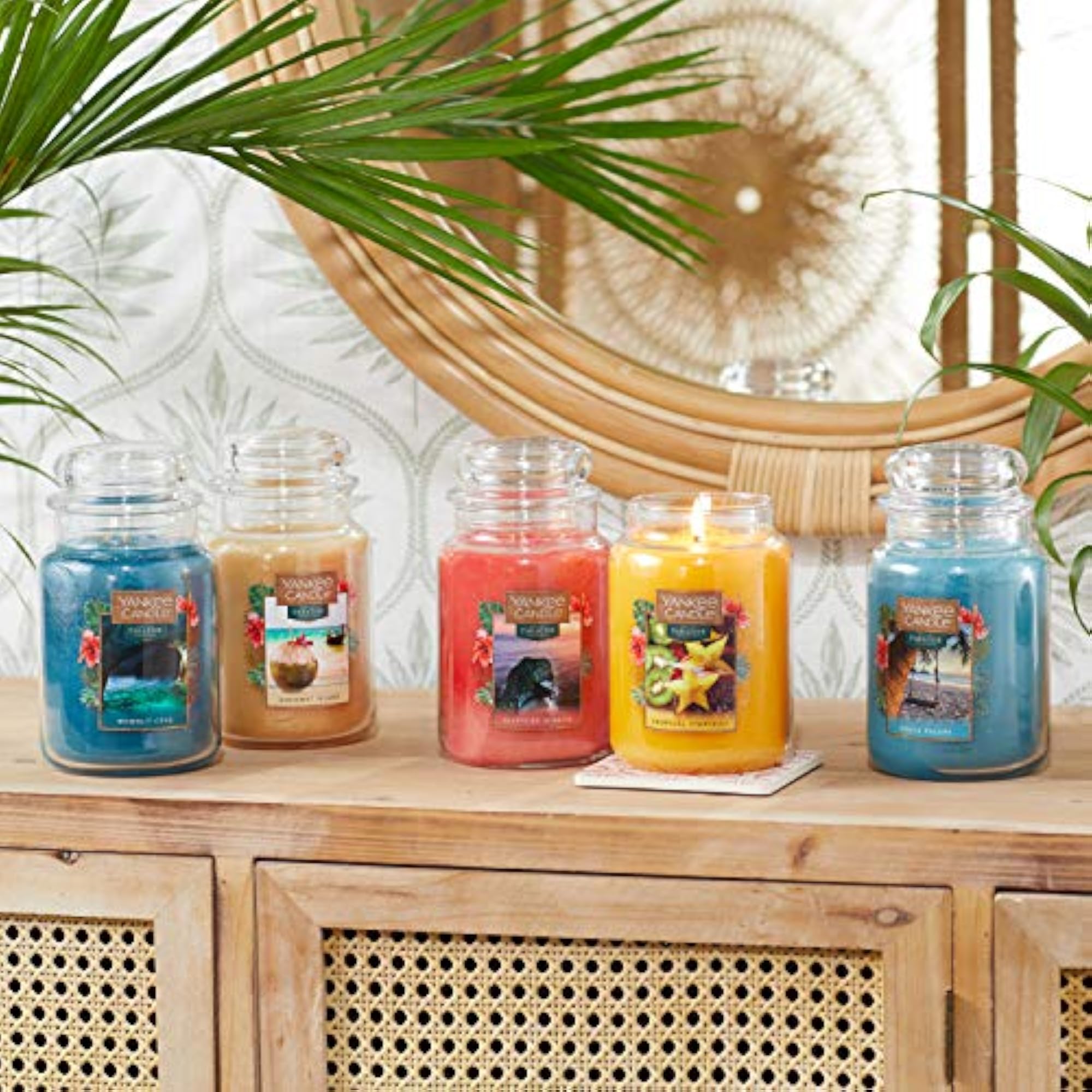 Beach Escape Scented Candle, Premium Single Wick