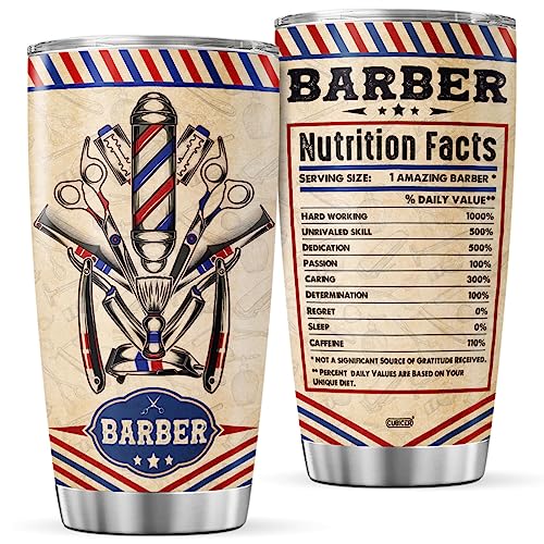 55% Off CUBICER Barber Coffee Tumbler - Insulated Travel Mug Gift