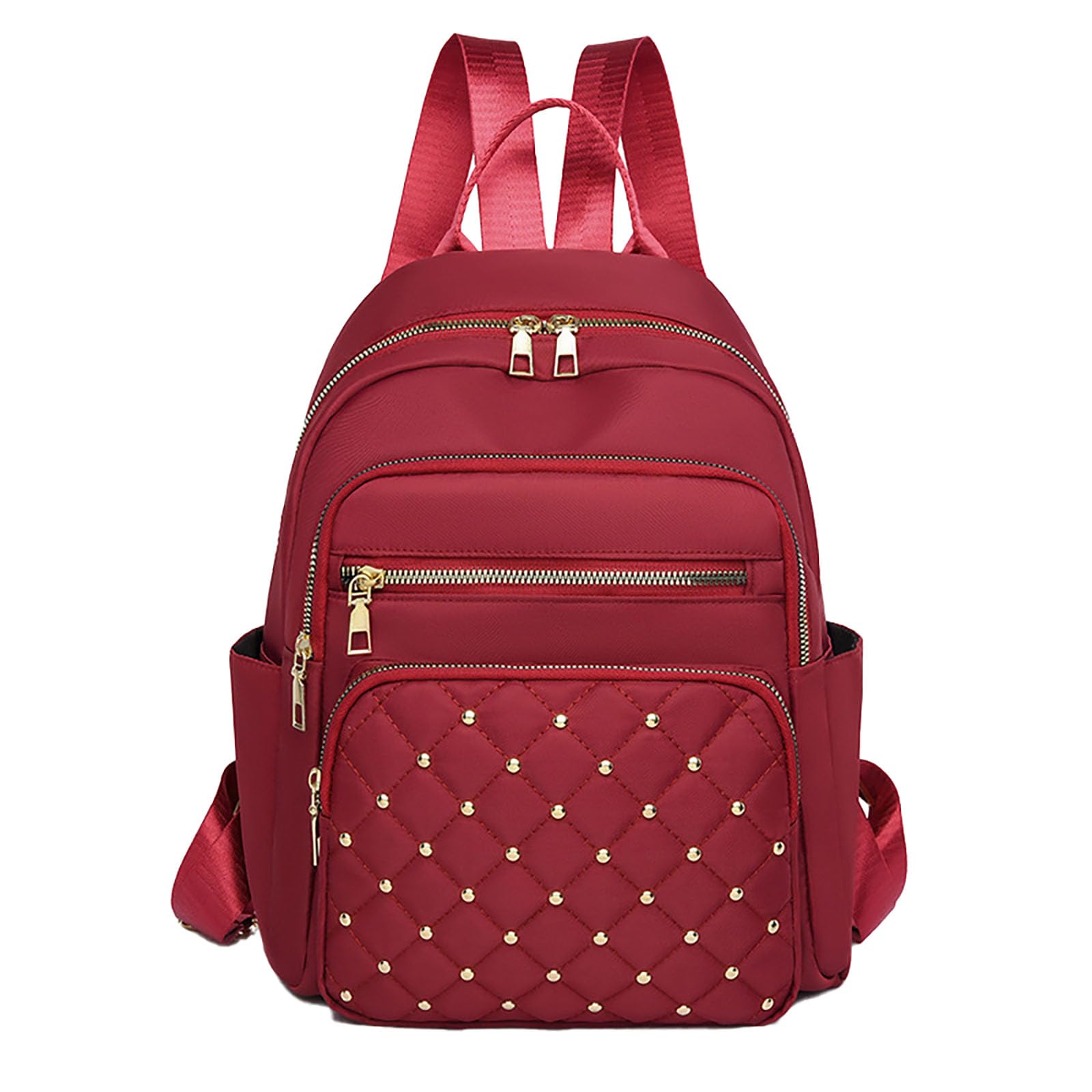 BULBASAUR Leisure College Work Backpack Outdoor Travel Backpack with Anti Theft Pocket Daypack for Women (Red), Medium, BULBS132