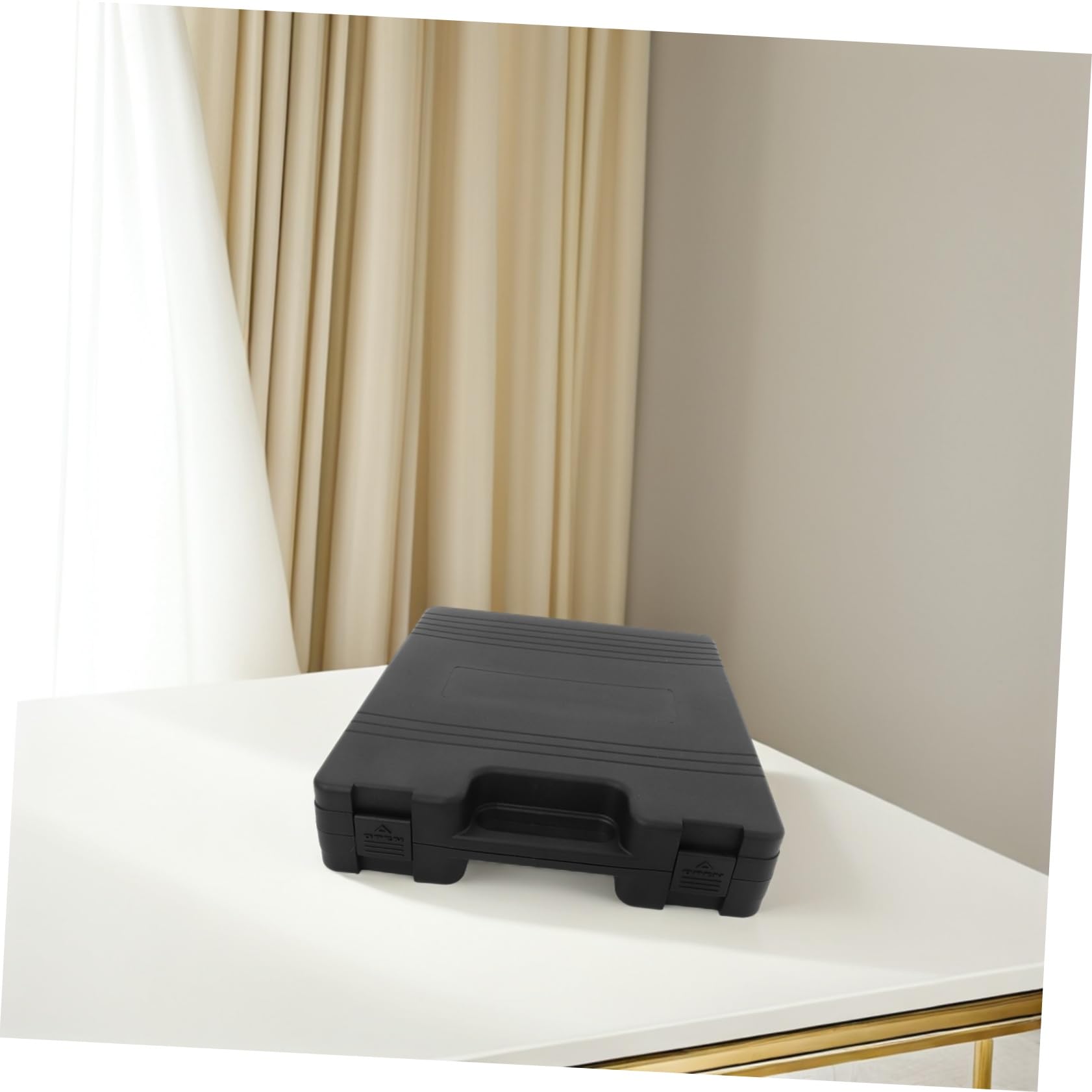 Beaupretty Custodia per Microfono Condensatore Nera con Grande Capacità in Plastica Resistente e Spugna Protettiva, Antiurto per Microfoni in Studi di Registrazione Professionali