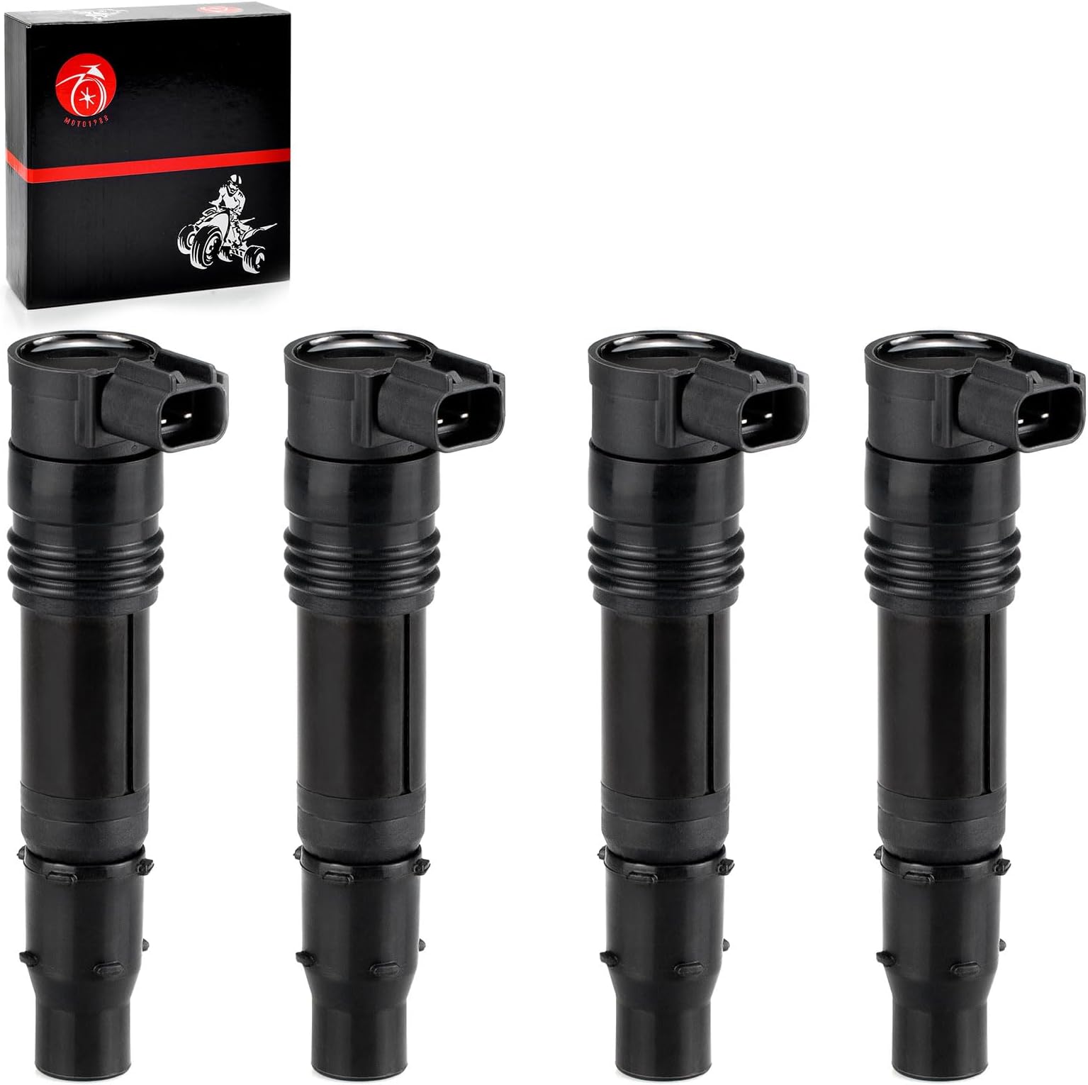 Ignition Coils 4PCS for Kawasaki ZX1400 ZX1000 Ninja ZX-14 ZX-14R ZX14 ZX-10R Concours 14 ZG1400 2008-2023 21171-0005 21171-0029