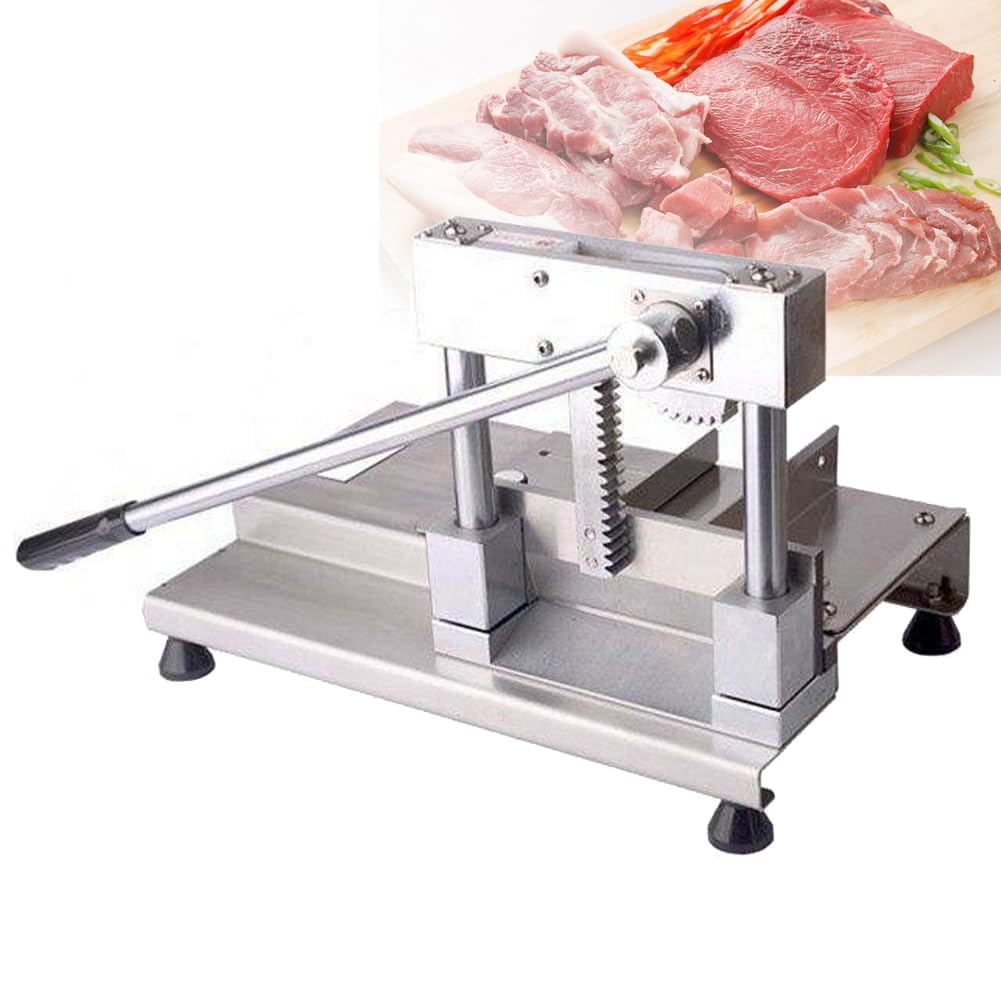 【厨房機器】 手動肉骨カッター 業務用 厨房 厨房機器 店舗 A1948 Amazon｜頑丈な骨カッター、ステンレス鋼の業務用肉ギロチンマシン骨