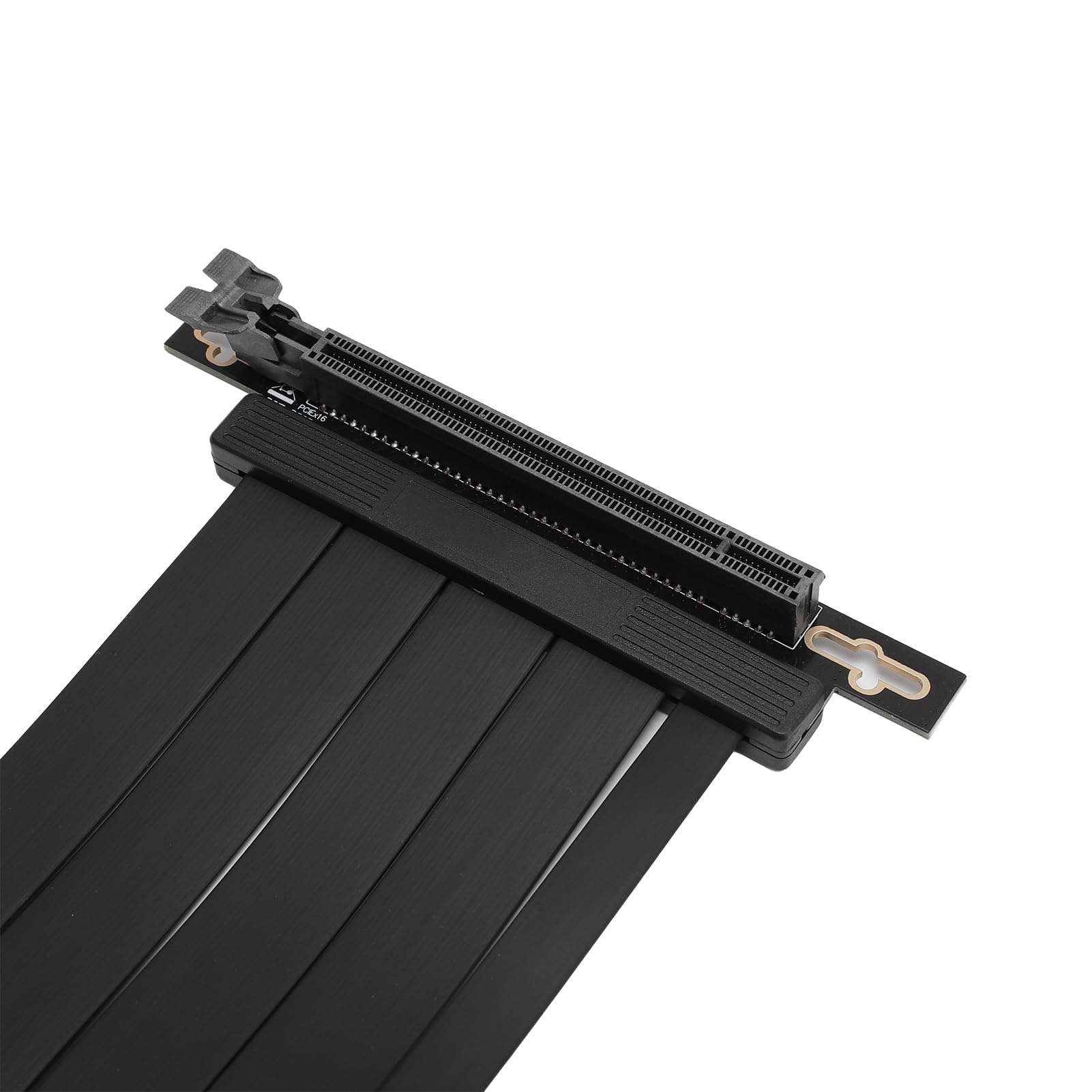 Fockety PCI-E 4.0 Kabel Pionowy, PCIE 4.0 X16 Elastyczna Elastyczna Karta Przedłużacza Port Pojedynczy Wiersz 10 PAR PCIE 4.0 Odwrotność 90 ° Karta Grafika Karta GPU Karta GPU (60 cm)