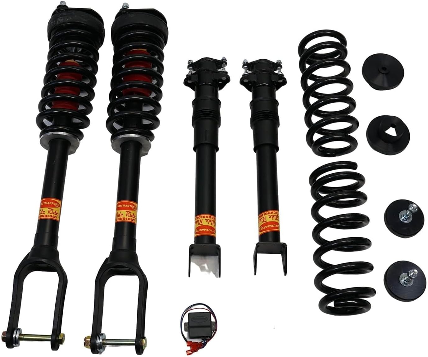 Strutmasters 4-Wheel Air Suspension Conversion Kit with Shocks and Light Out Module compatible with 2013-2019 Mercedes-Benz GL450/GLS450 4MATIC (MK24FM)