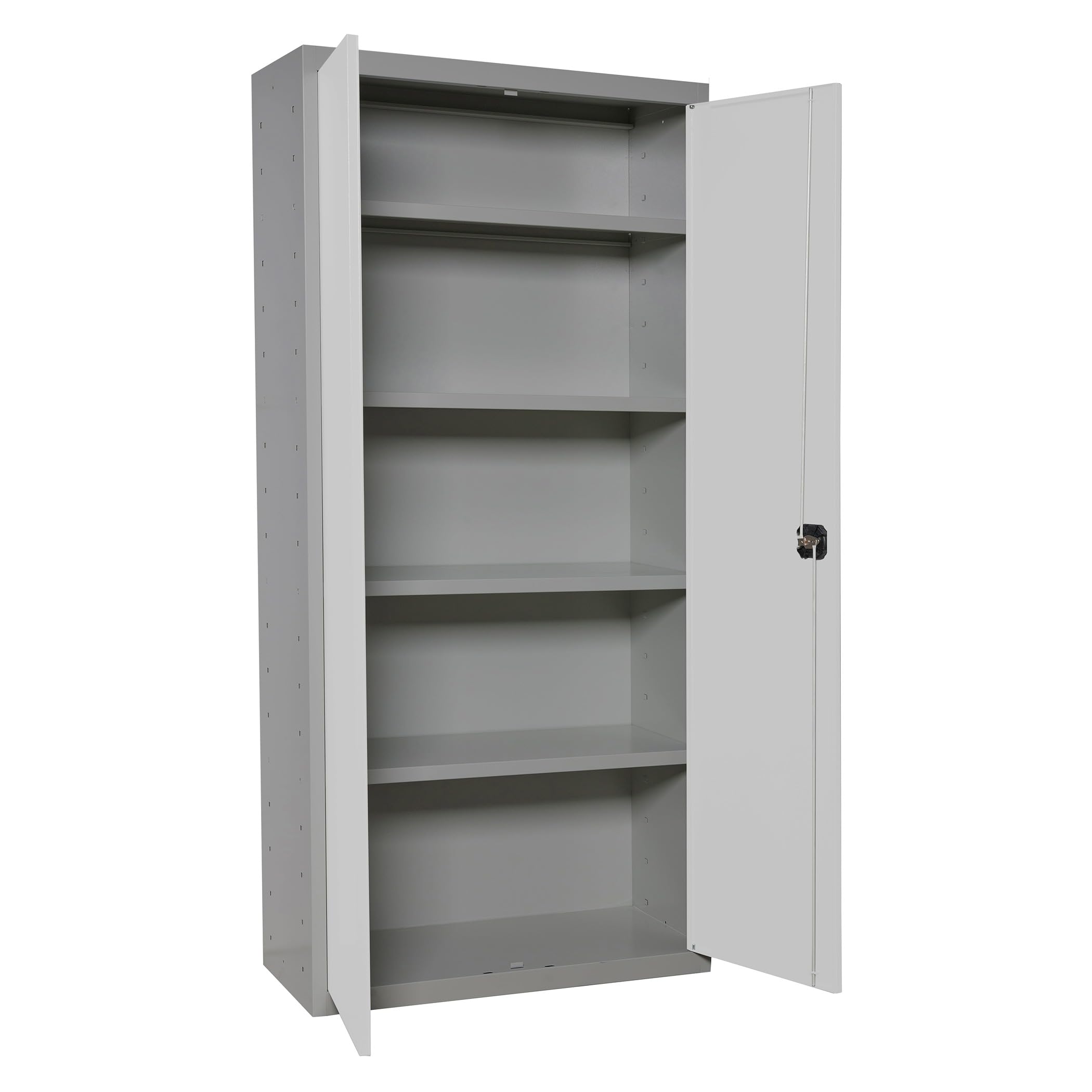 Armadio metallico smontato 180X80X40 2/4 Grigio/Bianco Simontack