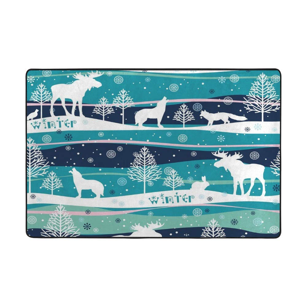 Grand tapis de maison motif animal CHEHONG salon 72X48Inch