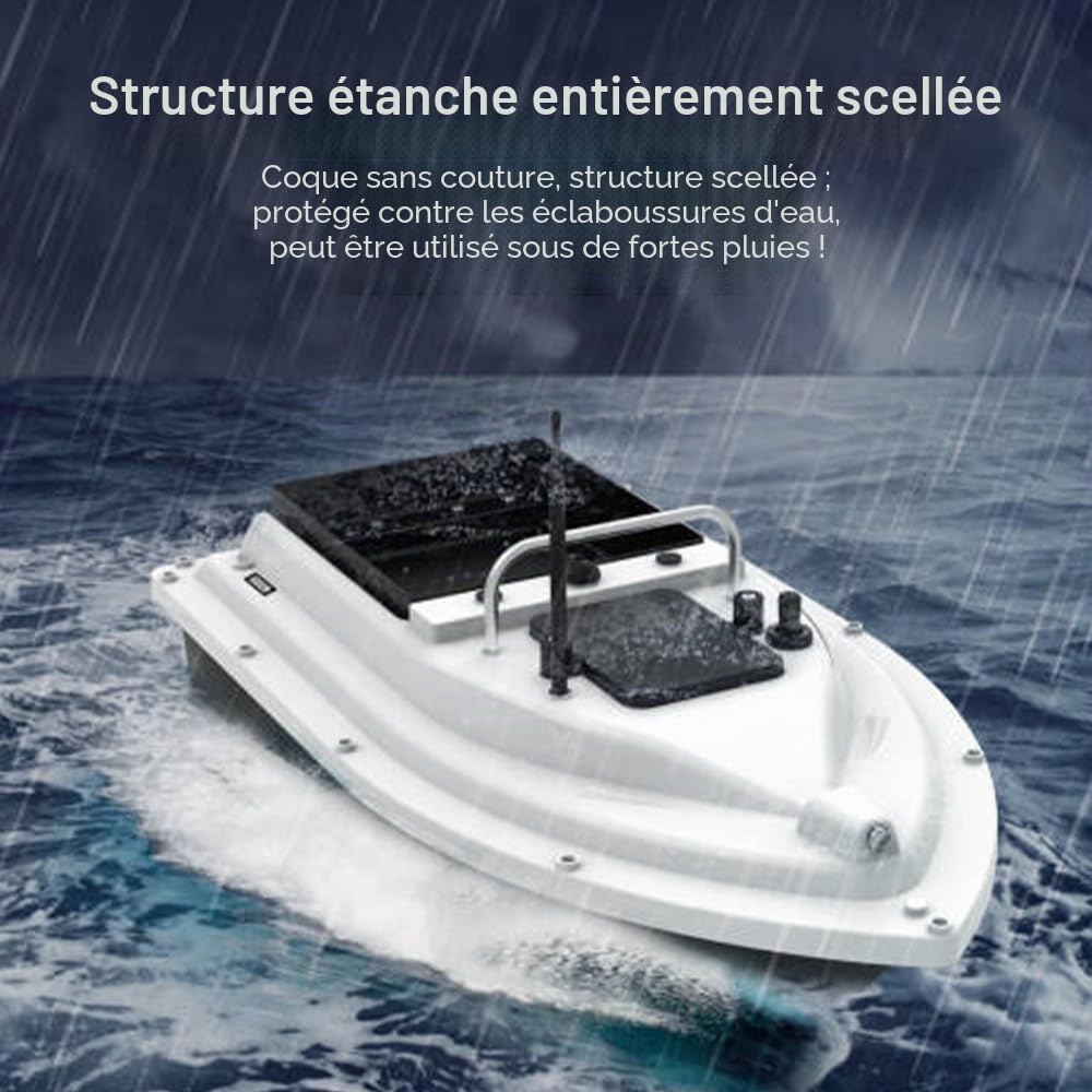 Kavolet GPS. 500 m RC leurre pêche chargeur bateau pêche sans fil télécommande grande capacité batterie 18000 mAh