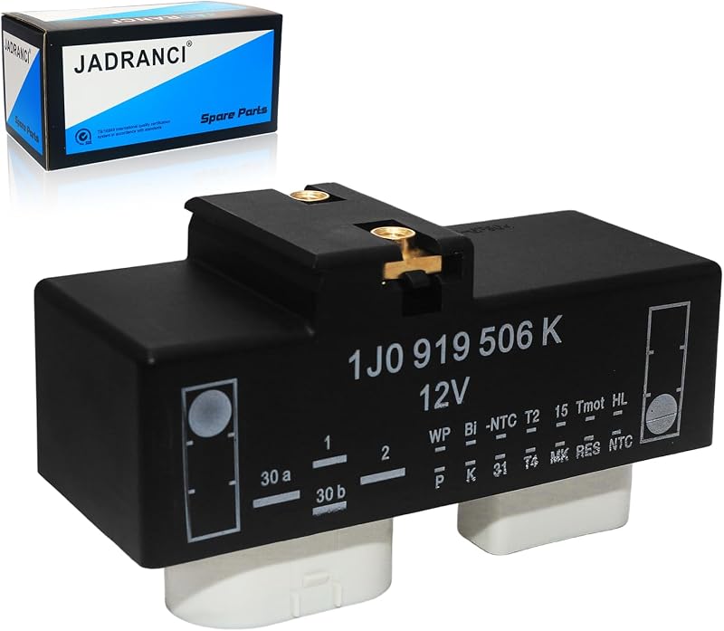 Módulo de controle do relé da ventoinha do radiador JADRANCI 1J0919506K para Volkswagen Beetle, Golf, Jetta e Audi TT – 1 unidade