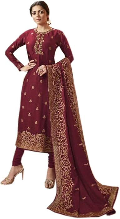 pure silk salwar kameez material
