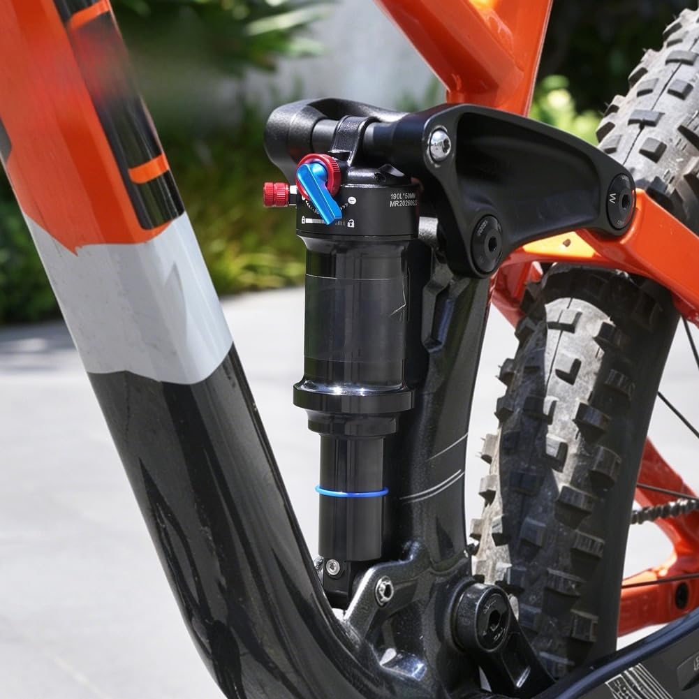 Ammortizzatore posteriore per mountain bike con blocco