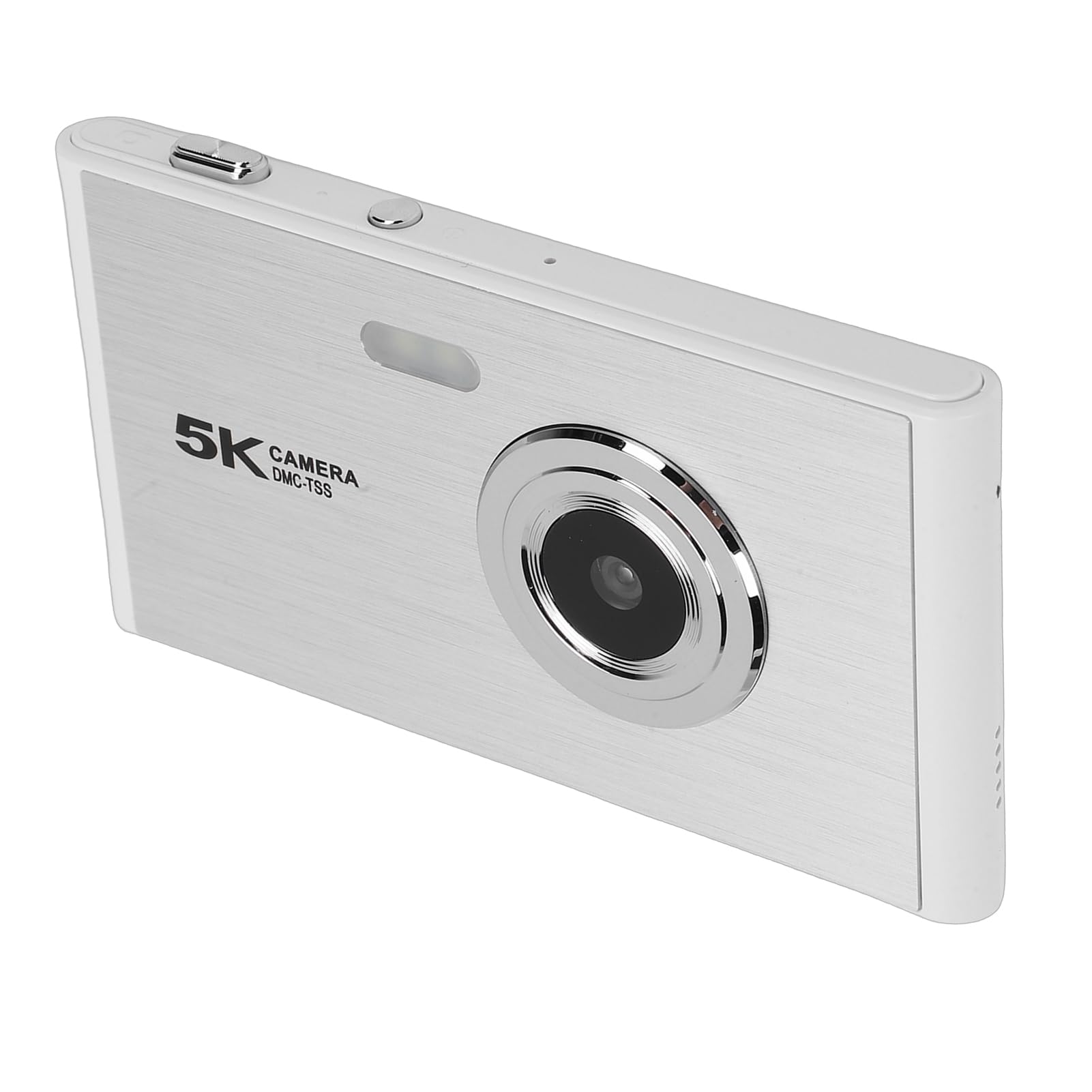 Fotocamera Digitale, 5K 72MP HD Zoom 16X Compatta Vlogging Punta e Scatta con Flash Autofocus Schermo da 2,8 Pollici per Viaggi YouTubing Adolescenti Bambini (SILVER)