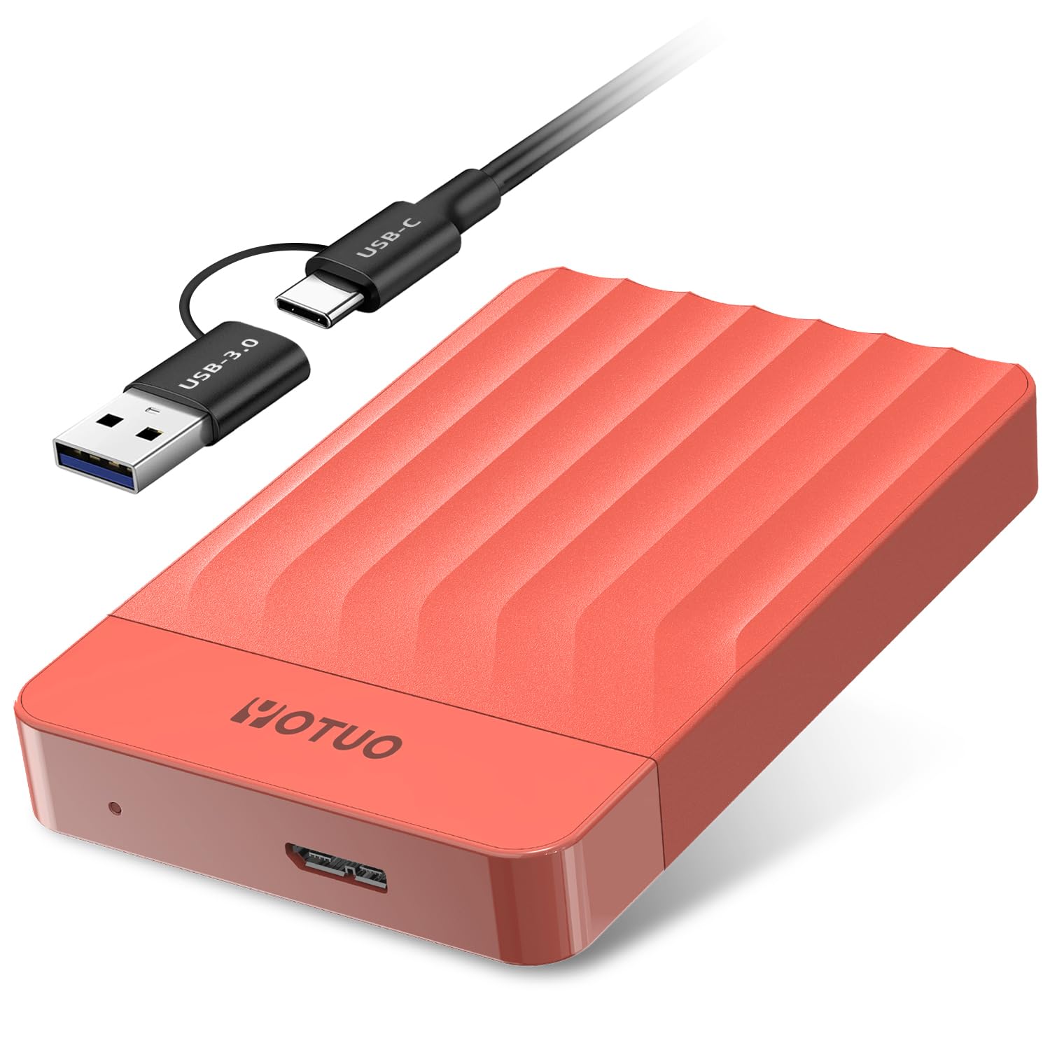 YOTUO 1TB External Hard Drive, Portable Storage Expansion HDD, USB 3.0 &amp; USB-C for PC, Mac, Desktop, Laptop, Smartphone, PS4, Xbox One, Xbox 360, Office &amp; Game Red