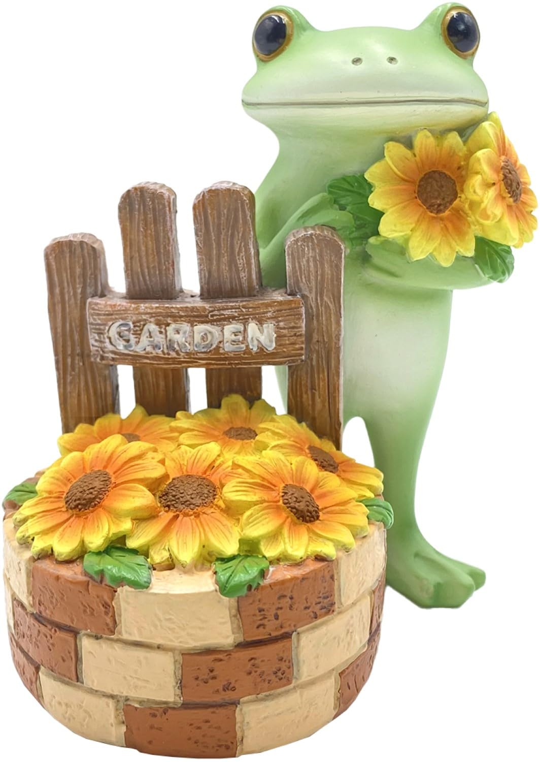 カエルのコポー ひまわり Amazon.co.jp: ダイカイ コポー ミドル ひまわり満開7.8×6.1×8.7cm